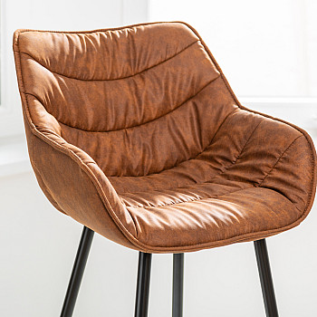 Barová stolička 39937 Dutch Antik Hnedá