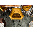 Barová stolička 40308 Loft Zamat Žltá Barová stolička 40308 Loft Zamat Žltá