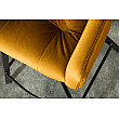 Barová stolička 40308 Loft Zamat Žltá Barová stolička 40308 Loft Zamat Žltá