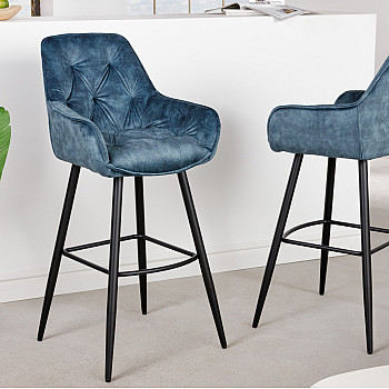 Barová stolička 41961 Milano Zamat Petrol