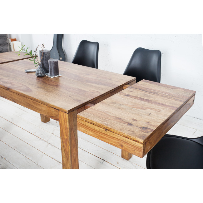 Rozkladací jedálenský stôl 20976 120/200x80cm Masív drevo Palisander Rozkladací jedálenský stôl 20976 120/200x80cm Masív drevo Palisander