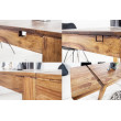 Rozkladací jedálenský stôl 20976 120/200x80cm Masív drevo Palisander Rozkladací jedálenský stôl 20976 120/200x80cm Masív drevo Palisander