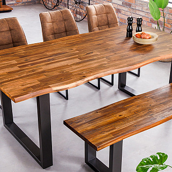 Jedálenský stôl 42050 160x90cm Masív drevo Acacia