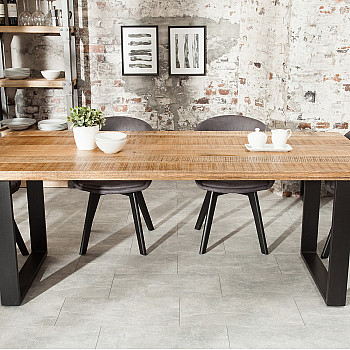 Jedálenský stôl 38660 200x90cm Masív drevo Mango prírodné - PRODUKT JE SKLADOM U NÁS - 2Ks