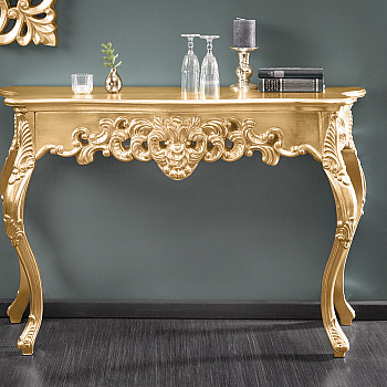 Toaletný stolík/Konzola 15633 Venice zlatá