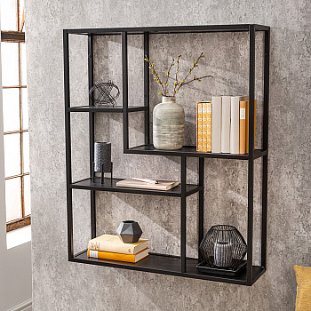 Knižnica/Regál 42029 75cm Slim Line  Čierny jaseň