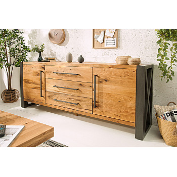 Komoda 38809 200cm Drevo Divoký dub