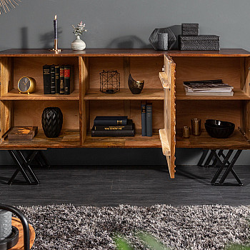 Komoda 40244 160cm Fluid  Drevo Mango hnedá