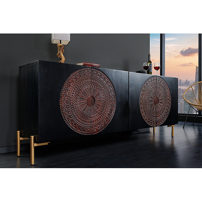 Komoda 41121 160cm Mandala Drevo Mango - PRODUKT JE SKLADOM U NÁS - 1Ks Komoda 41121 160cm Mandala Drevo Mango - PRODUKT JE SKLADOM U NÁS - 1Ks