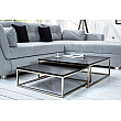 Konferenčný stôl 37118 75x75cm 2-Set Čierny Konferenčný stôl 37118 75x75cm 2-Set Čierny