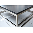 Konferenčný stôl 37118 75x75cm 2-Set Čierny Konferenčný stôl 37118 75x75cm 2-Set Čierny