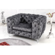 Kreslo 41297 Modern Barock Zamat Šedá Kreslo 41297 Modern Barock Zamat Šedá