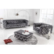 Kreslo 41297 Modern Barock Zamat Šedá Kreslo 41297 Modern Barock Zamat Šedá