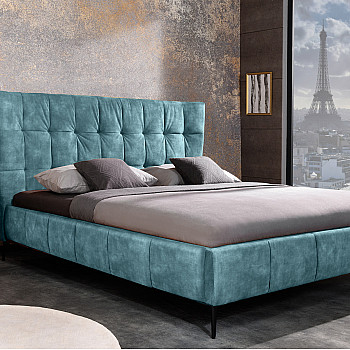 Posteľ 41428 180x200cm Boutique Zamat Petrol