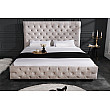 Posteľ 43105 180x200cm Zamat Champagne