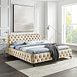 Posteľ 43256 180x200cm Modern Barock Zamat Champagner Posteľ 43256 180x200cm Modern Barock Zamat Champagner