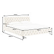 Posteľ 43256 180x200cm Modern Barock Zamat Champagner Posteľ 43256 180x200cm Modern Barock Zamat Champagner