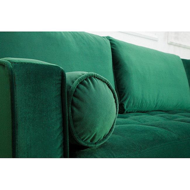 Rohová sedacia súprava 40274 Cozy - Zamat Smaragdovozelená