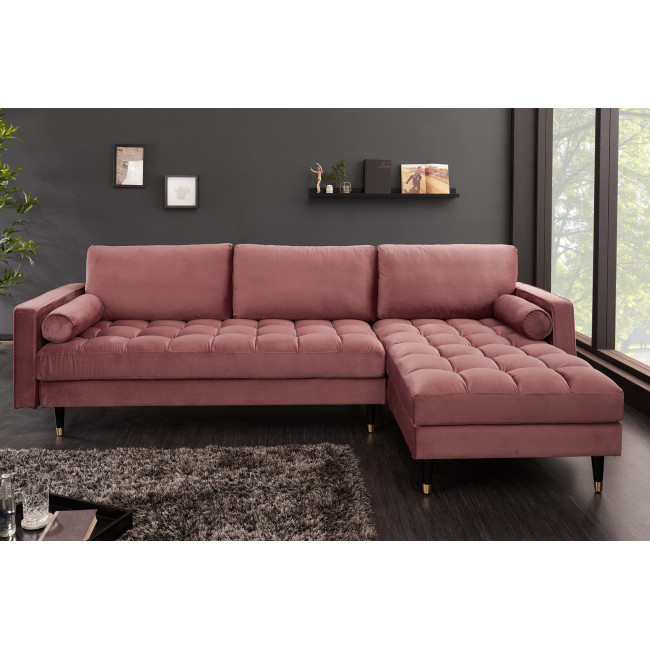 Rohová sedacia súprava 40276 Cozy - Zamat starorúžová Rohová sedacia súprava 40276 Cozy - Zamat starorúžová