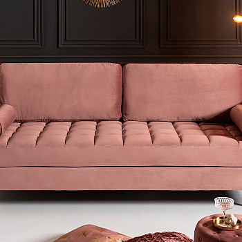 Sedacia súprava 41071 220cm Cozy - Zamat Starorúžová