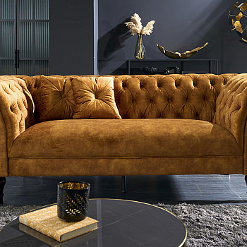 Sedacia súprava 41249 225cm Paris - Zamat Žltá