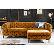 Sedacia súprava 41298 235cm Modern Barock Zamat Žltá Sedacia súprava 41298 235cm Modern Barock Zamat Žltá