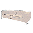 Sedacia súprava 41298 235cm Modern Barock Zamat Žltá Sedacia súprava 41298 235cm Modern Barock Zamat Žltá