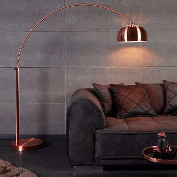Stojaca lampa 21599 Oblúková Medená