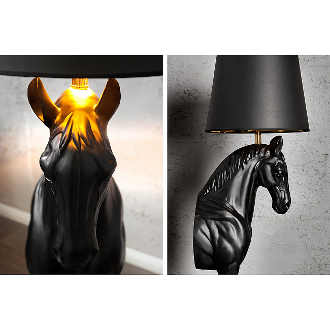 Stojaca lampa 30082 Horse Čierna