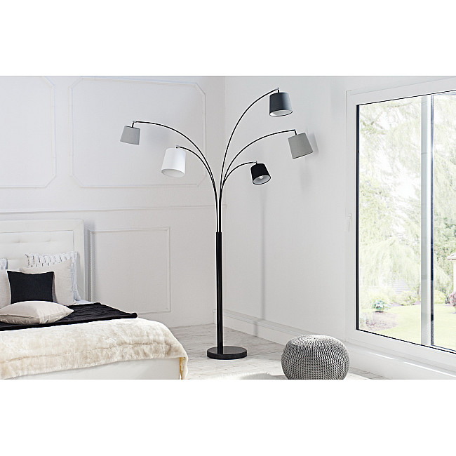 Stojaca lampa 36398 Čierna, šedá, biela Stojaca lampa 36398 Čierna, šedá, biela