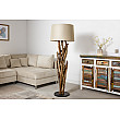 Stojaca lampa 42004 Wild Nature 150cm Béžová-Drevo Teak Stojaca lampa 42004 Wild Nature 150cm Béžová-Drevo Teak
