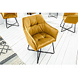Stolička 42474 Loft Zamat Žltá