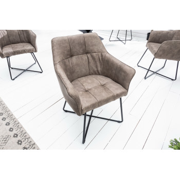 Stolička 42475 Loft Mikrofaser Taupe