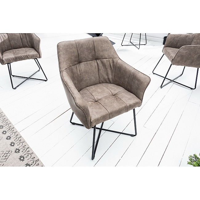 Stolička 42475 Loft Mikrofaser Taupe Stolička 42475 Loft Mikrofaser Taupe