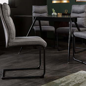 Stolička 41171 Comfort Látka Šedá