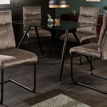 Stolička 41172 Comfort Zamat Taupe antik