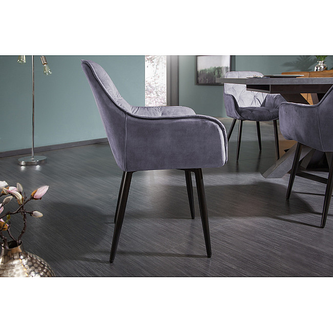 Stolička 41177 Milano Zamat Šedá Stolička 41177 Milano Zamat Šedá
