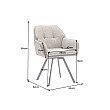 Stolička 41662 Lounger Vintage Taupe - otočná Stolička 41662 Lounger Vintage Taupe - otočná