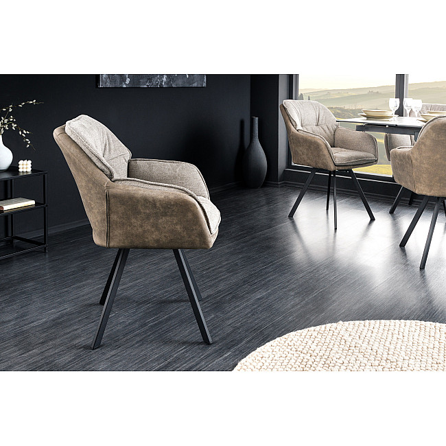 Stolička 41662 Lounger Vintage Taupe - otočná Stolička 41662 Lounger Vintage Taupe - otočná