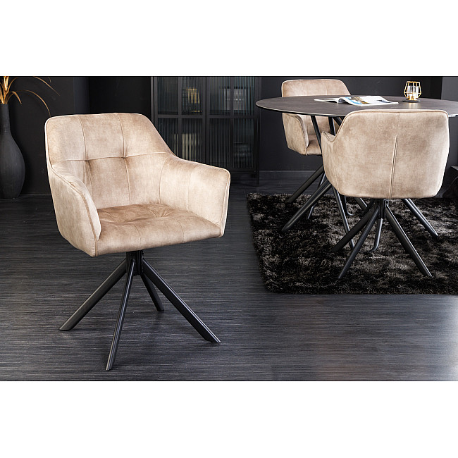 Stolička 42391 Loft Zamat Champagner Stolička 42391 Loft Zamat Champagner