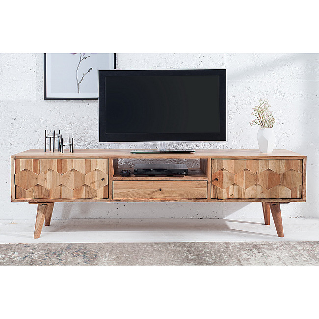 TV-skrinka 38423 140cm Masív drevo Acacia Retro TV-skrinka 38423 140cm Masív drevo Acacia Retro