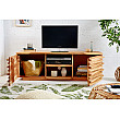 TV-skrinka 39737 150cm Relief Drevo Acacia - PRODUKT JE SKLADOM U NÁS - 1Ks