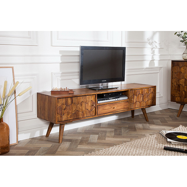 TV-skrinka 39744 140cm Masív drevo Palisander Retro - PRODUKT JE SKLADOM - 1Ks TV-skrinka 39744 140cm Masív drevo Palisander Retro - PRODUKT JE SKLADOM - 1Ks