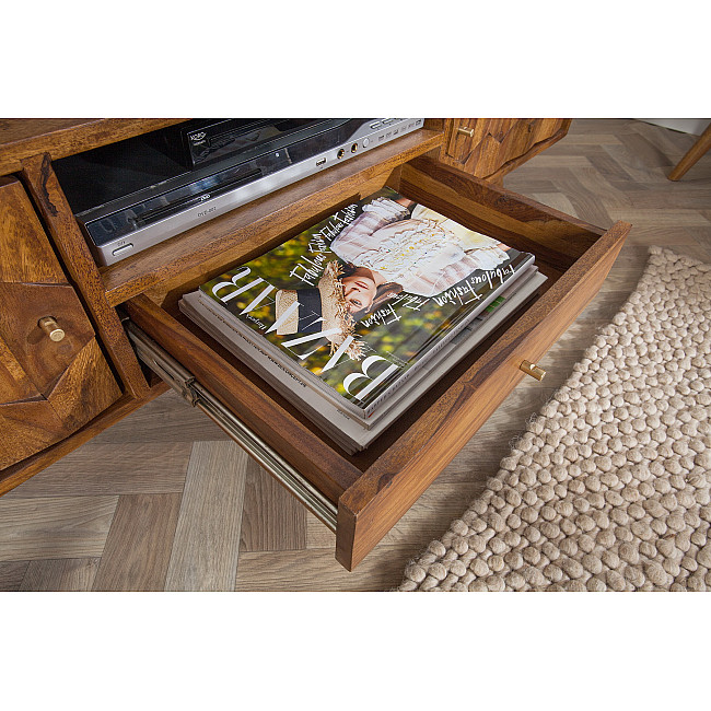 TV-skrinka 39744 140cm Masív drevo Palisander Retro - PRODUKT JE SKLADOM - 1Ks TV-skrinka 39744 140cm Masív drevo Palisander Retro - PRODUKT JE SKLADOM - 1Ks
