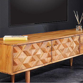 TV-skrinka 43736 Alpine 145cm Drevo Acacia Honey