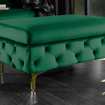 Taburetka 39611 Modern Barock Zamat Smaragdovozelená