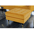 Taburetka 41302 Cozy Zamat Žltá Taburetka 41302 Cozy Zamat Žltá