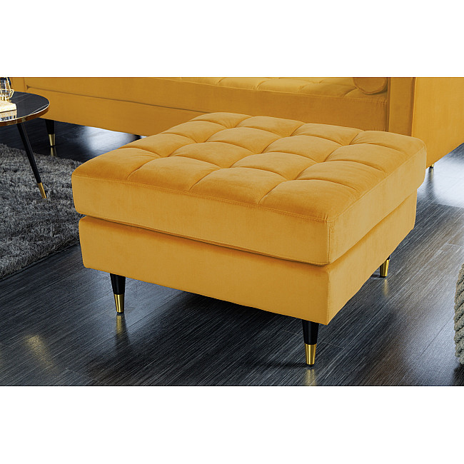 Taburetka 41302 Cozy Zamat Žltá Taburetka 41302 Cozy Zamat Žltá