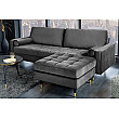 Taburetka 43132 Cozy Zamat Šedá