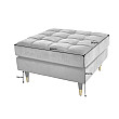 Taburetka 43132 Cozy Zamat Šedá
